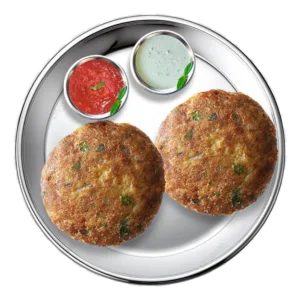 2 Shami Kebab with Raita & Sauce